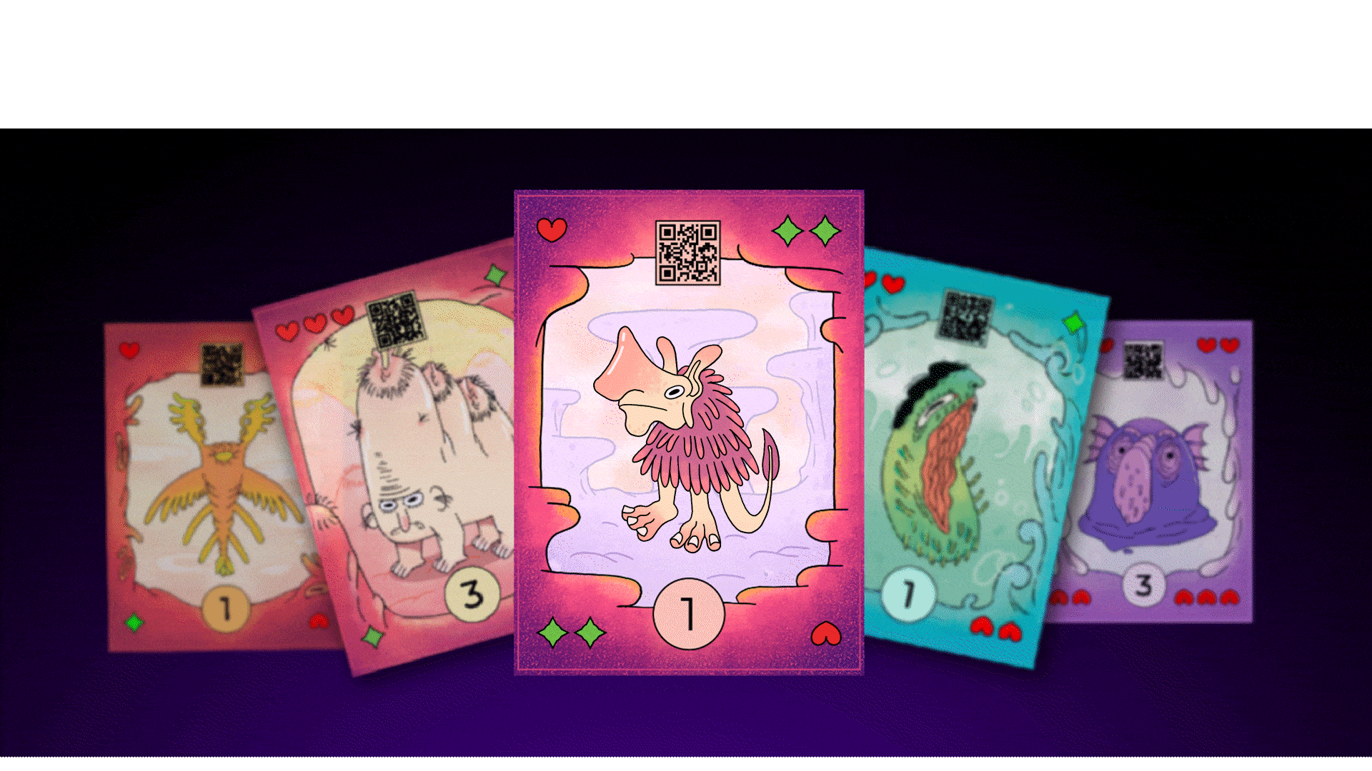 Almost Humans cards fanned out