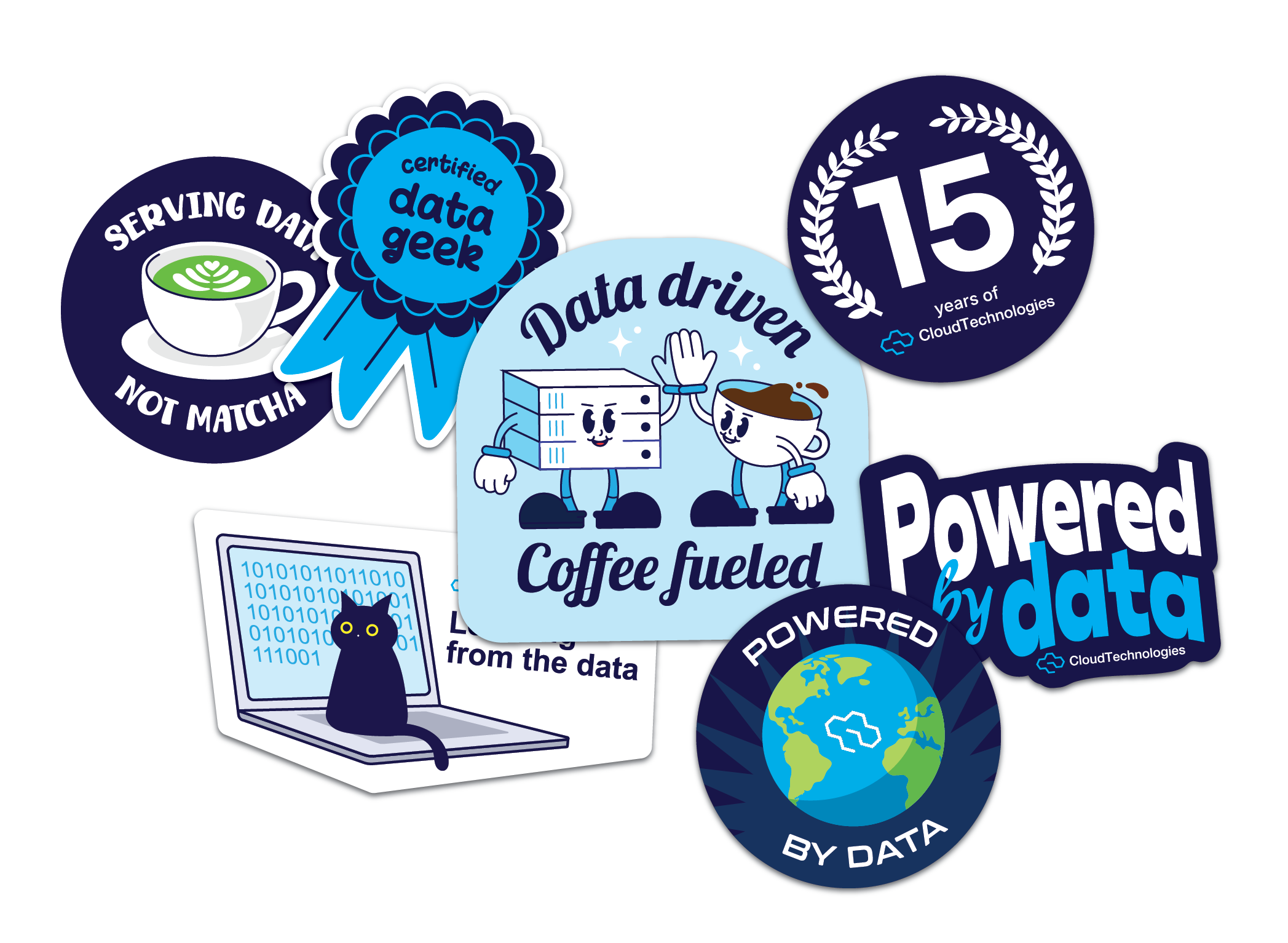 Cloud Technologies sticker set