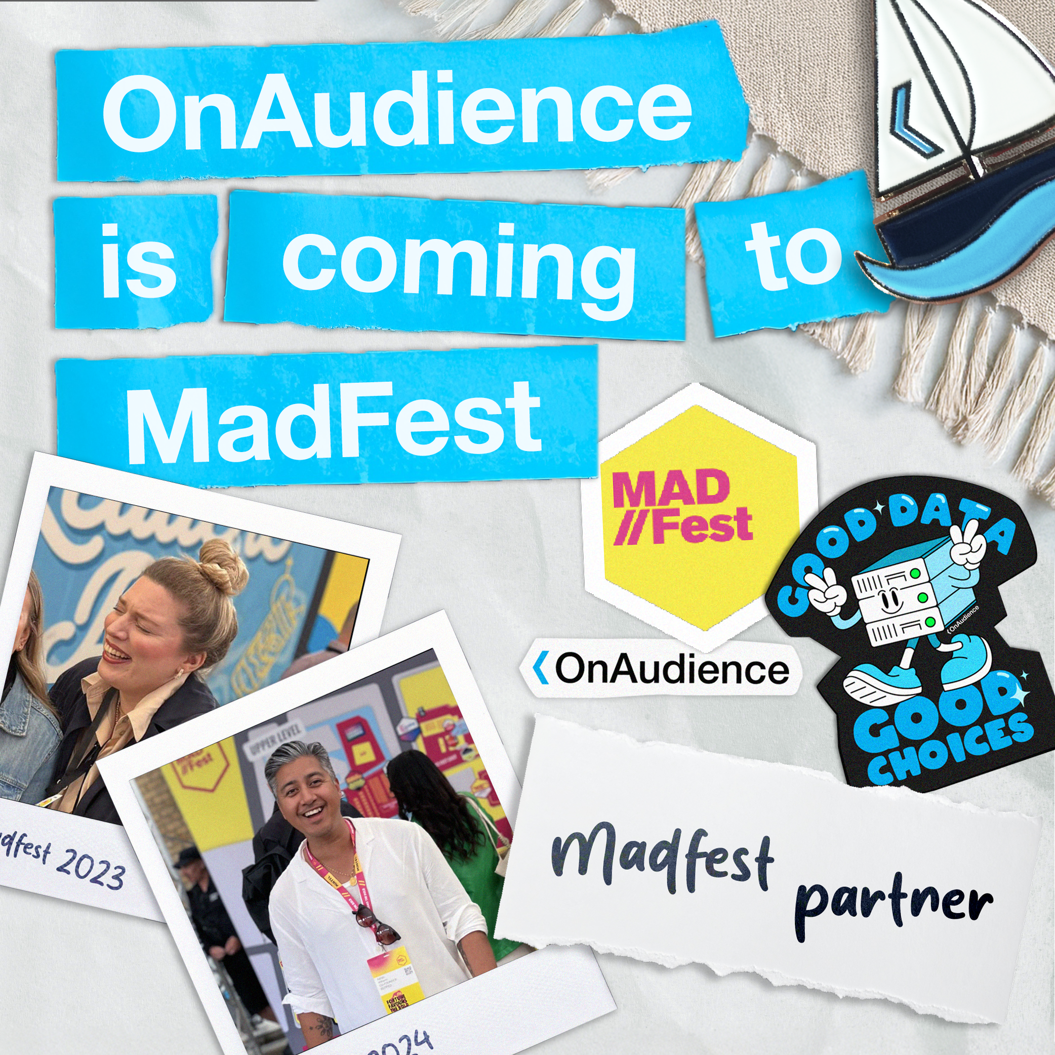 OnAudience is coming to MadFest — collage