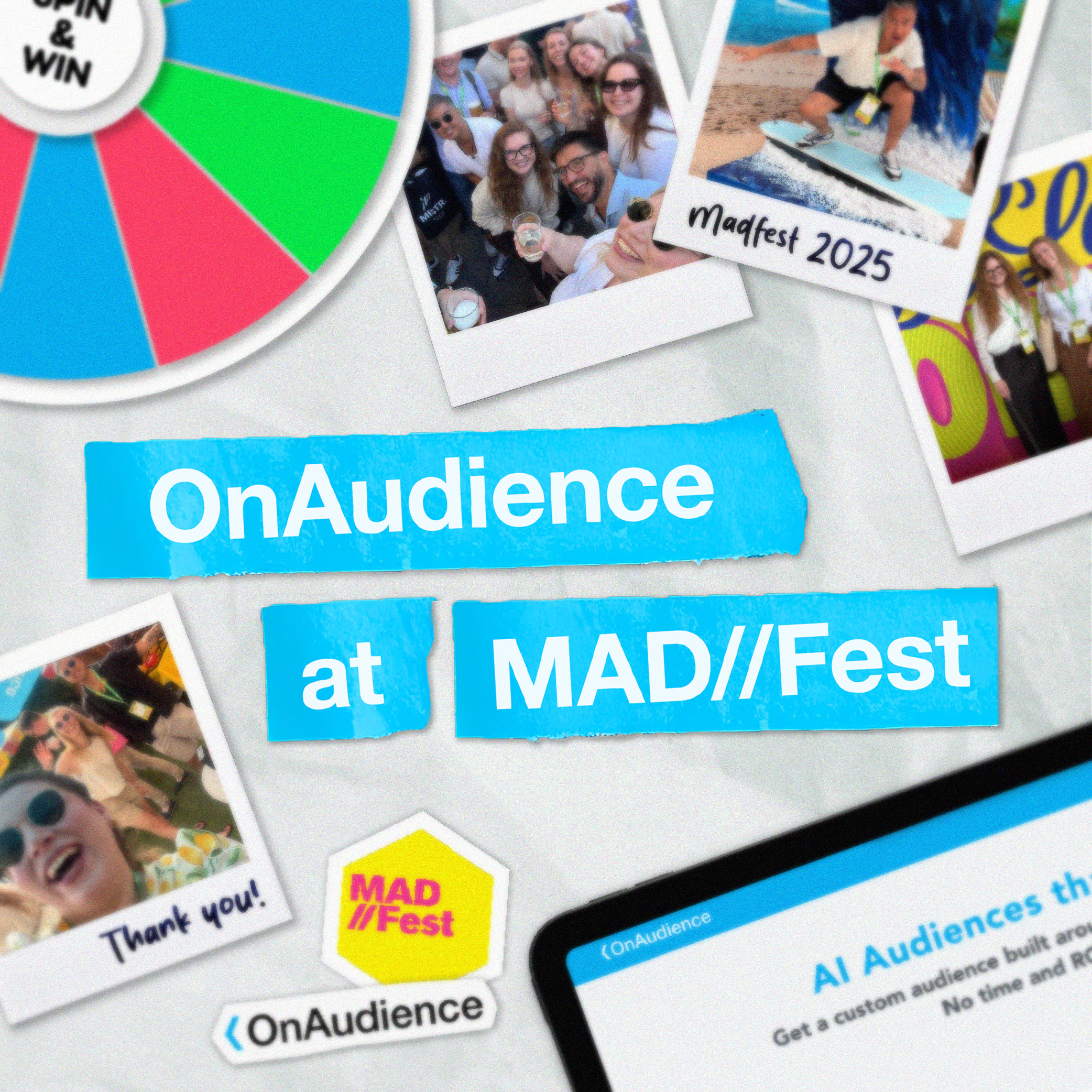 OnAudience at MAD//Fest — recap collage